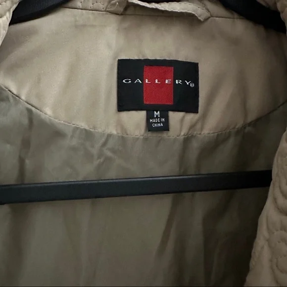 Gallery Tan Quilted Women's Jacket Size M - Picture 5 of 7